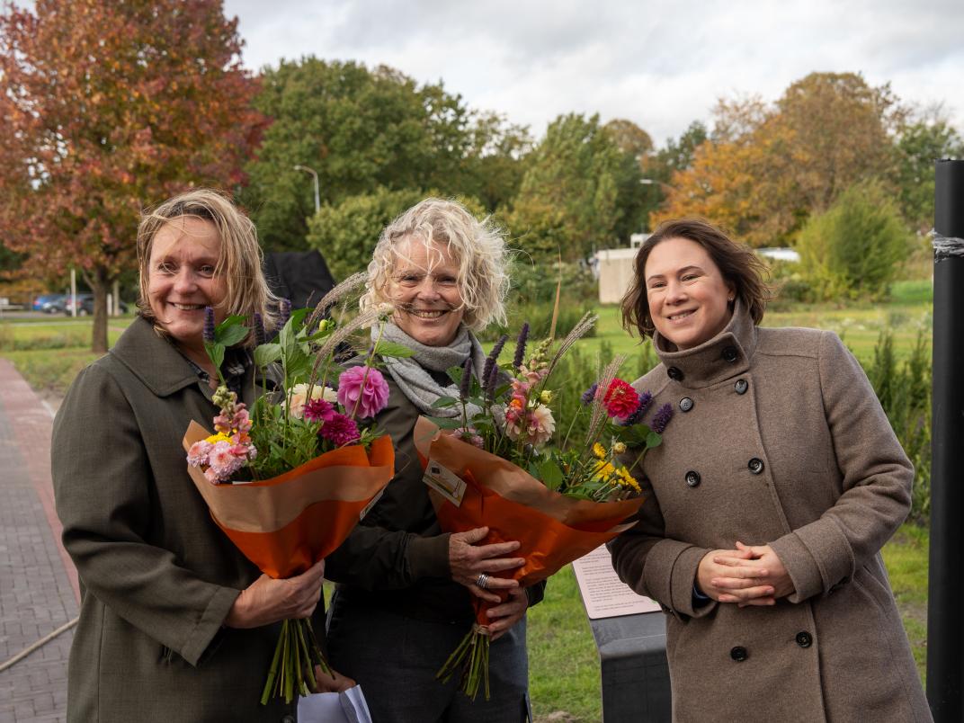 Kunstenaressen en wethouder Marieke Bos-Wu